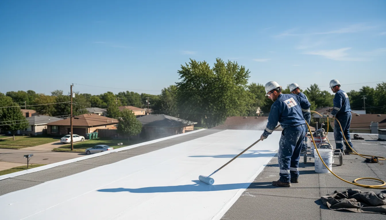 Commercial roof coating in Shepardsville, IN near me